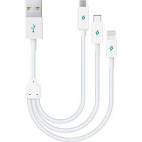 Ttec DK31 AlumiCable Mini Trio Üçü Bir Arada Şarj ve Data Kablosu