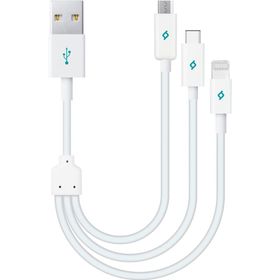Ttec DK31 AlumiCable Mini Trio Üçü Bir Arada Şarj ve Data Kablosu