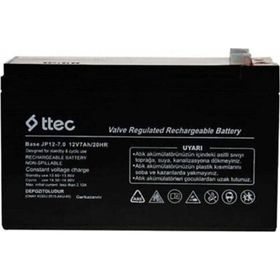 Ttec Plus 2023 12 V 7 Ah Bakımsız Kuru Akü