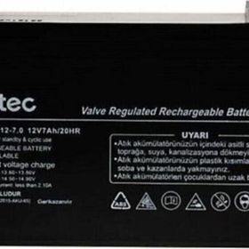 Ttec Plus 2023 12 V 7 Ah Bakımsız Kuru Akü