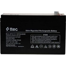 Ttec Plus 2023 12 V 7 Ah Bakımsız Kuru Akü