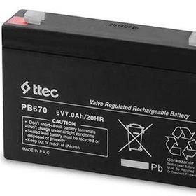 Ttec Plus 6 V 7 Ah Bakımsız Kuru Akü