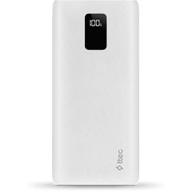 Ttec Powerslim Trio Lcd 10.000 Mah Pd 22.5W Beyaz Dahili Kablolu Taşınabilir Şarj Cihazı