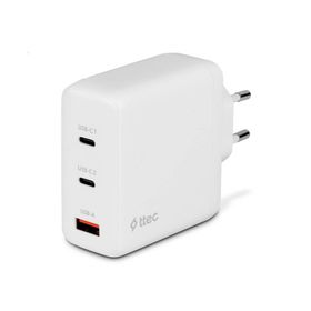 Ttec Trio Gan 120W Pd 2 Usb-C+Usb-A-Beyaz Seyahat Hızlı Şarj Cihazı