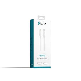 Ttec Type-C Lightning 150 cm Beyaz Hızlı Şarj Kablosu