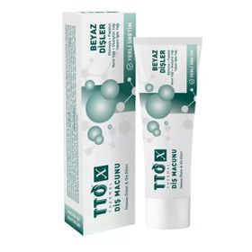 TTO 75 ml X Doğal Bitkisel Formül Beyazlatıcı Diş Macunu