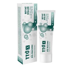 TTO 75 ml X Doğal Bitkisel Formül Beyazlatıcı Diş Macunu