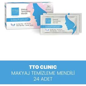 TTO Clinic 24 Adet Makyaj Temizleme Mendili