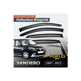 TTT Dacia Sandero 2007-2013 V2 Düz Cam Rüzgarlığı