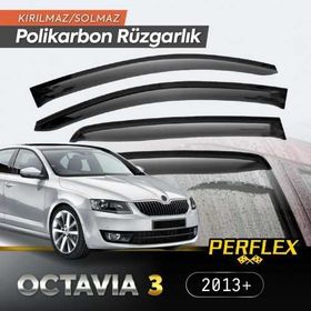 TTT Skoda Octavia 3 2013+ V2 Düz Cam Rüzgarlığı
