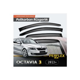 TTT Skoda Octavia 3 2013+ V2 Düz Cam Rüzgarlığı