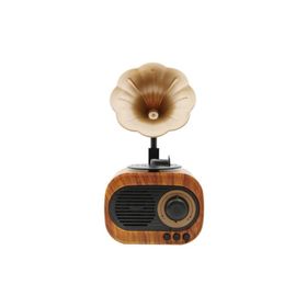 Tucano B5 Nostaljik Mini Gramafon Radyo Usb Aux Yüksek Ses Kalitesi Bluetooth Radyo
