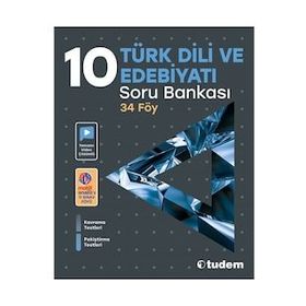 Tudem Eğitim Yayınları Türk Dili ve Edebiyatı 10. Sınıf Soru Bankası