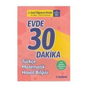 Tudem Yayınları 2. Sınıf Evde 30 Dakika Türkçe Matematik Hayat Bilgisi