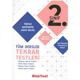 Tudem Yayınları 2.Sınıf Tüm Dersler Tekrar Testleri