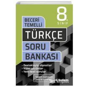 Tudem Yayınları 2023 8. Sınıf Türkçe Beceri Temelli Soru Bankası