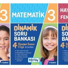 Tudem Yayınları - 3. Sınıf Dinamik Serisi + Tüm Dersler Kılavuz Deneme 4'lü Set