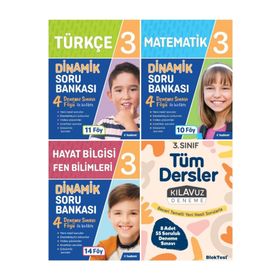 Tudem Yayınları - 3. Sınıf Dinamik Serisi + Tüm Dersler Kılavuz Deneme 4'lü Set