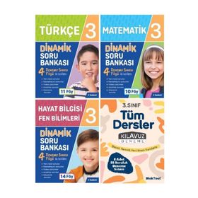 Tudem Yayınları 3.Sınıf Dinamik Soru Bankası ve Tüm Dersler Kılavuz Deneme Seti