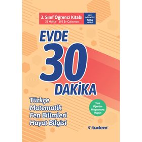 Tudem Yayınları 3. Sınıf Evde 30 Dakika Soru Ev Çalışması