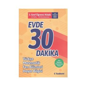 Tudem Yayınları 3. Sınıf Evde 30 Dakika Soru Ev Çalışması