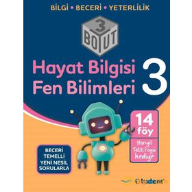 Tudem Yayınları - 3. Sınıf Hayat Bilgisi Fen Bilimleri 3 Boyut Yeni Nesil Sorularla
