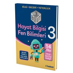 Tudem Yayınları - 3. Sınıf Hayat Bilgisi Fen Bilimleri 3 Boyut Yeni Nesil Sorularla