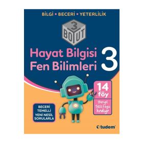 Tudem Yayınları - 3. Sınıf Hayat Bilgisi Fen Bilimleri 3 Boyut Yeni Nesil Sorularla