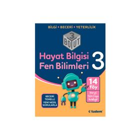 Tudem Yayınları - 3. Sınıf Hayat Bilgisi Fen Bilimleri 3 Boyut Yeni Nesil Sorularla