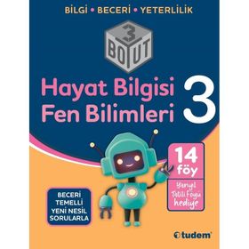 Tudem Yayınları - 3. Sınıf Hayat Bilgisi Fen Bilimleri 3 Boyut Yeni Nesil Sorularla
