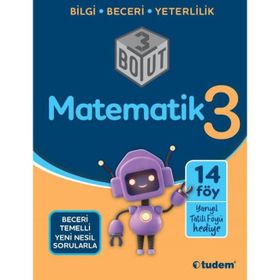 Tudem Yayınları - 3. Sınıf Matematik 3 Boyut Yeni Nesil Sorularla