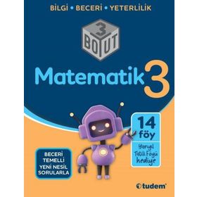 Tudem Yayınları - 3. Sınıf Matematik 3 Boyut Yeni Nesil Sorularla
