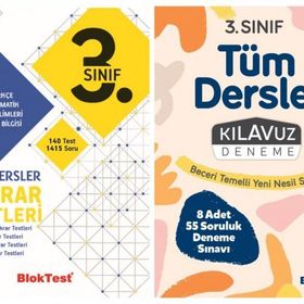 Tudem Yayınları - 3. Sınıf Tekrar Testleri + Kılavuz Deneme 2'li Set