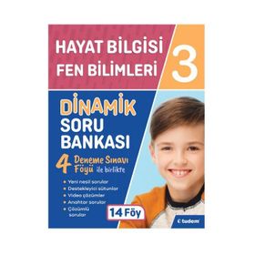 Tudem Yayınları 3 Sınıf Tudem Hayat Bilgisi ve Fen Bilm Dinamik Soru Bankası
