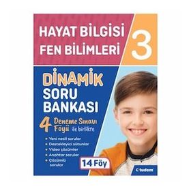 Tudem Yayınları 3 Sınıf Tudem Hayat Bilgisi ve Fen Bilm Dinamik Soru Bankası