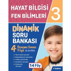 Tudem Yayınları 3 Sınıf Tudem Hayat Bilgisi ve Fen Bilm Dinamik Soru Bankası