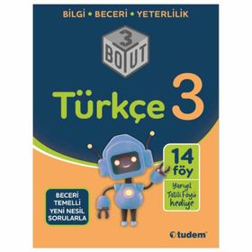 Tudem Yayınları - 3. Sınıf Türkçe 3 Boyut Yeni Nesil Sorularla