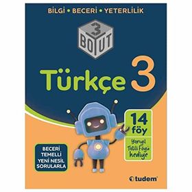 Tudem Yayınları - 3. Sınıf Türkçe 3 Boyut Yeni Nesil Sorularla