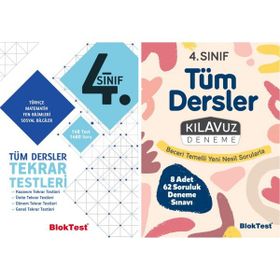 Tudem Yayınları - 4. Sınıf 2'li Tekrar Testleri + Kılavuz Deneme Set