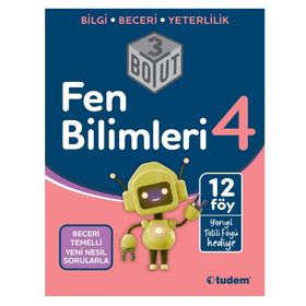 Tudem Yayınları 4. Sınıf 3 Boyut Fen Bilimleri Soru Bankası