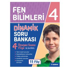 Tudem Yayınları 4. Sınıf Fen Bilimleri Dinamik Soru Bankası