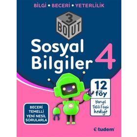Tudem Yayınları - 4. Sınıf Sosyal Bilgiler 3 Boyut Yeni Nesil Sorularla
