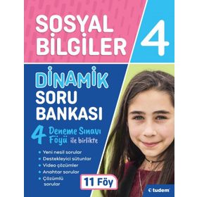 Tudem Yayınları 4. Sınıf Sosyal Bilgiler Dinamik Soru Bankası