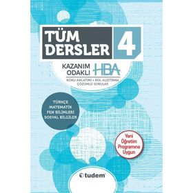 Tudem Yayınları 4.Sınıf Tüm Dersler Kazanım Odaklı