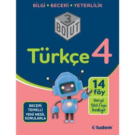 Tudem Yayınları 4. Sınıf Türkçe 3 Boyut Soru Bankası