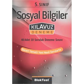 Tudem Yayınları 5. Sınıf Bloktest Sosyal Bilgiler Kılavuz Deneme