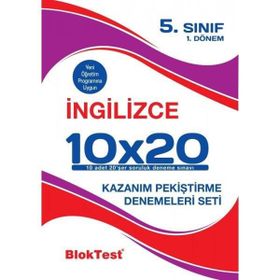 Tudem Yayınları 5. Sınıf İngilizce 10x20 2. Dönem Deneme