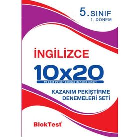Tudem Yayınları 5. Sınıf İngilizce 10x20 2. Dönem Deneme