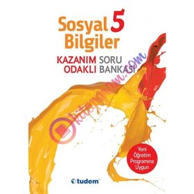 Tudem Yayınları 5.Sınıf Sosyal Bilgiler Kazanım Odaklı Soru Bankası
