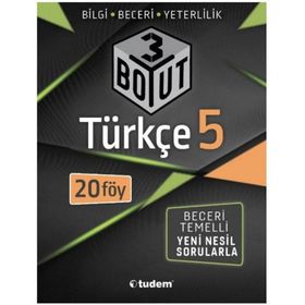 Tudem Yayınları - 5 Sınıf Türkçe 3 Boyut Föy